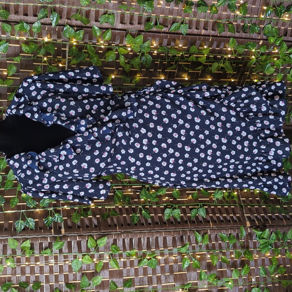Blue Rain Wrap Dress